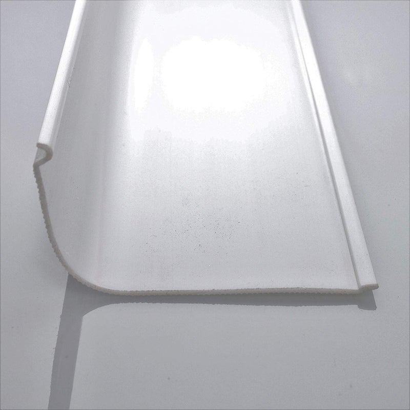BEAM Lighting Plastics Your Diffuser Source Beam Lighting Under Cabinet Light Cover Replacement | White Ribbed Acrylic Diffuser (Curved, 36") - Image 3